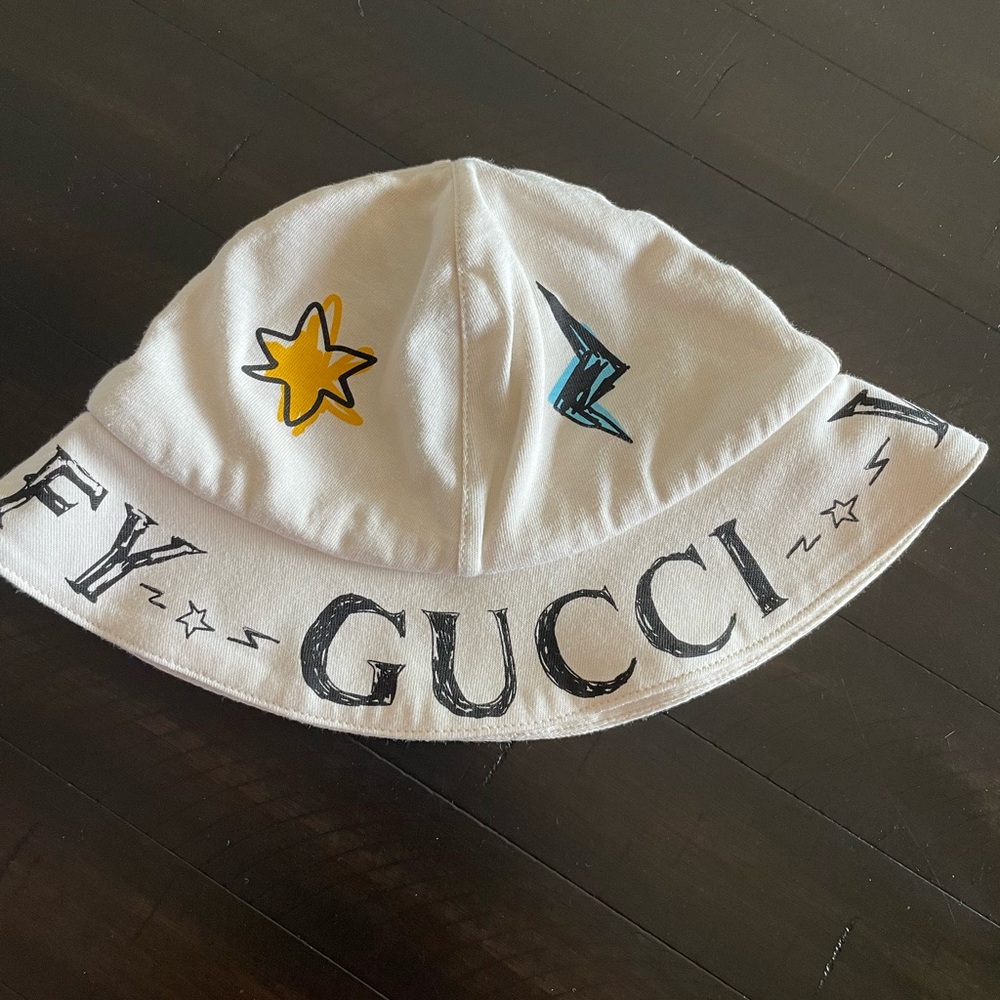 Gucci White and Yellow Bodysuit One Piece